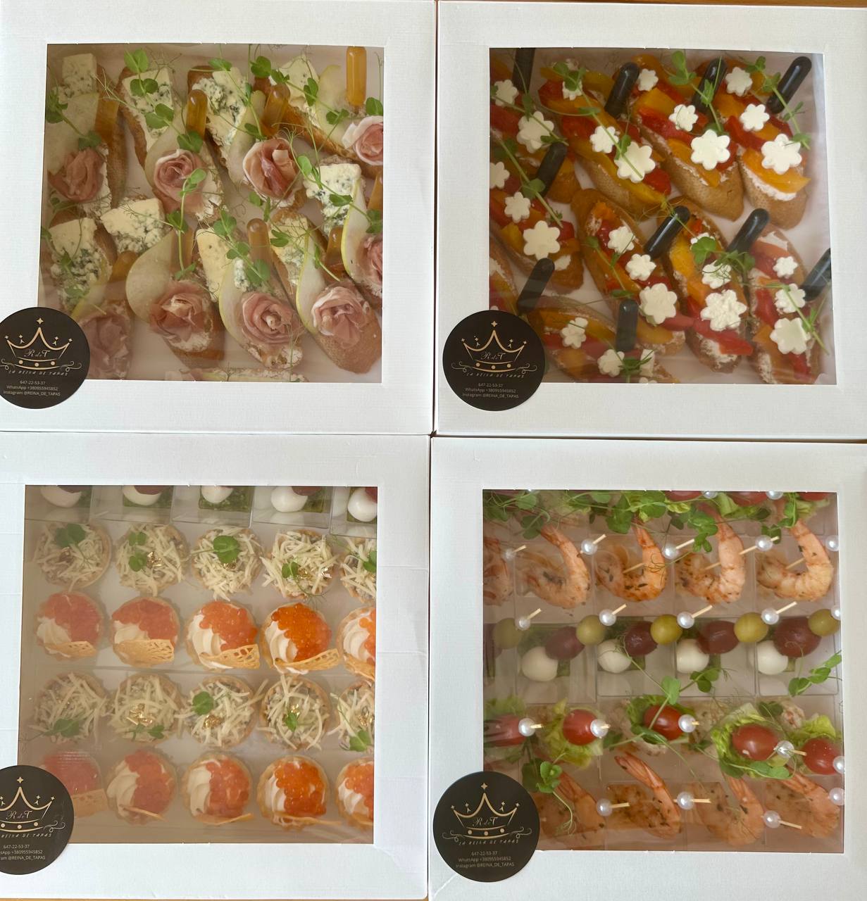 Box Business & Beauty — Gourmet tapas catering delivery in Alicante | Reina de Tapas